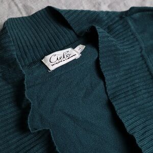 Cielo Deep Teal Open Front Cardigan